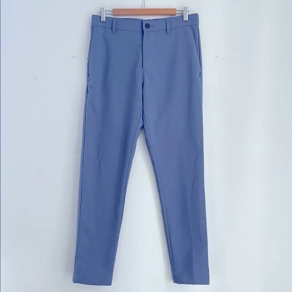 Banana Republic performance flat front slim straight career trouser dress pants